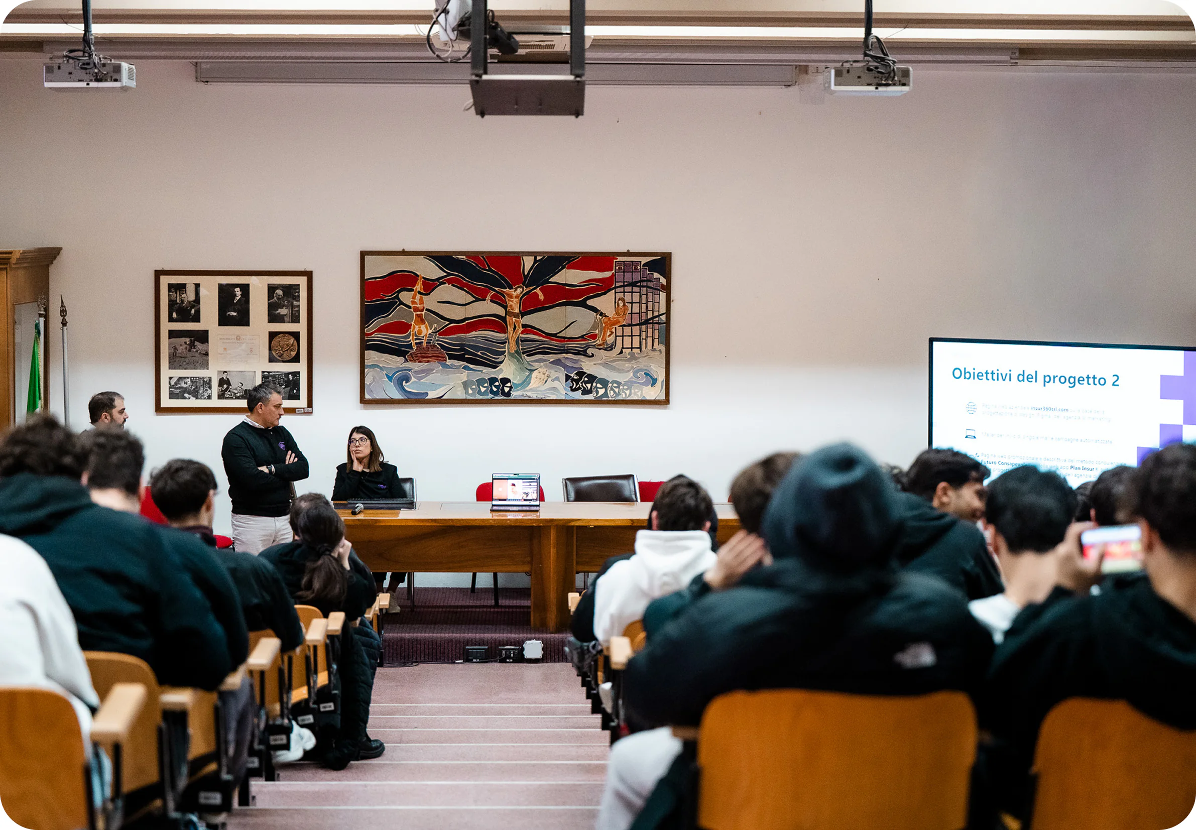 Aula di formazione con professionisti